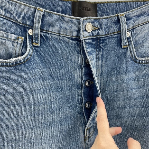 NWT DSTLD Women’s 30 ABSLT Vintage Straight Jeans Kinetic Button Fly - Picture 6 of 12